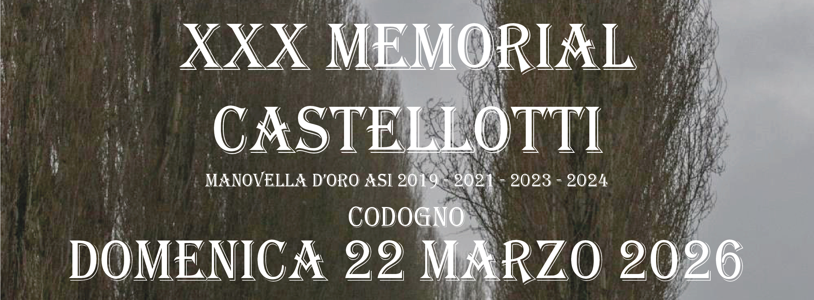 XXX Memorial Castellotti: 22 marzo 2026